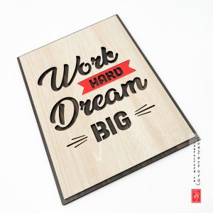 Tranh tạo động lực - Word Hand Dream Big