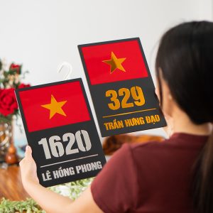 Bảng số nhà mica kms-14: Sang trọng, đậm dấu ấn quê hương