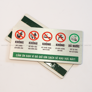 Bảng nội quy giữ gìn vệ sinh khu vực toilet, chất liệu nhôm alu in UV 7 bang noi quy nha ve sinh chung 10