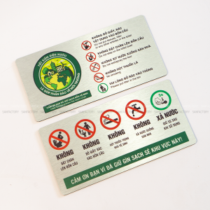 Bảng nội quy giữ gìn vệ sinh khu vực toilet, chất liệu nhôm alu in UV 9 bang noi quy nha ve sinh chung 5