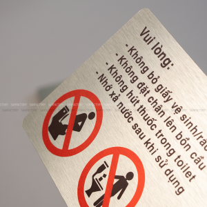 Bảng nội quy giữ gìn vệ sinh khu vực toilet, chất liệu nhôm alu in UV 4 bang noi quy nha ve sinh chung 9